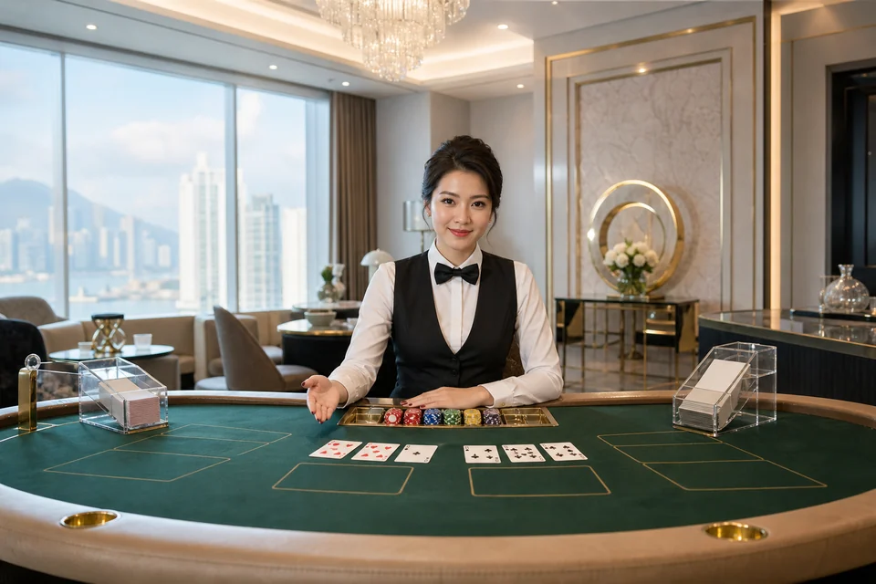 Dealer chào đón thành viên tại bàn VIP 68VIP